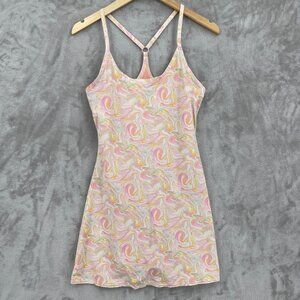 Outdoor Voices The Exercise Dress Pink Marble Allover Print Athletic